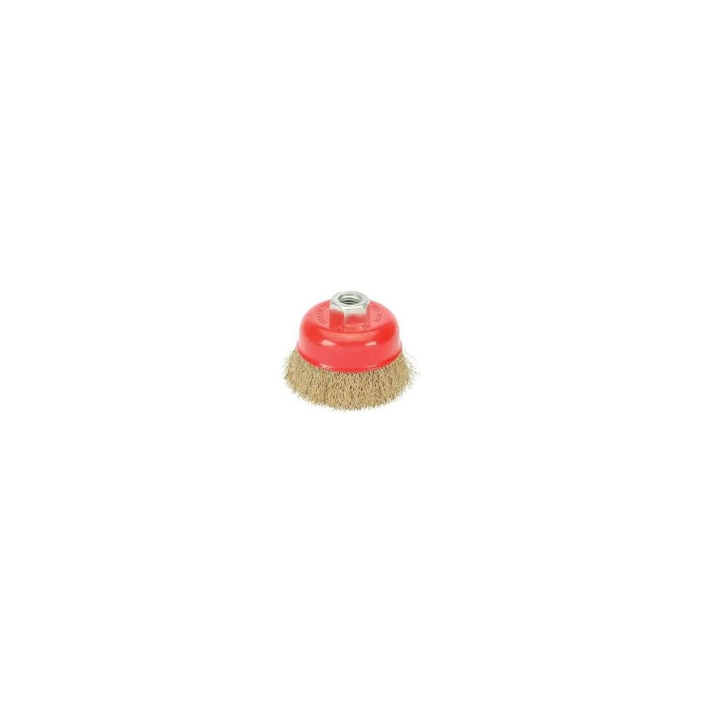 Abbasali Cup Type Soft Wire Brush, 75mm x 14mm for Cleaning and Surface Preparation