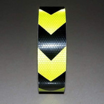 Abbasali Vehicle Night Reflective Safety Warning Tape, Green and Black Arrow Reflective Sticker for Cars, Trucks, and Buses