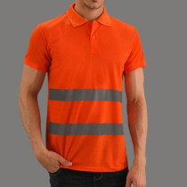 Abbasali Reflective High Visibility Workwear Polo T-Shirt, 245GSM for Safety and Comfort, 3XL