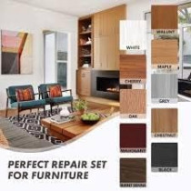 Abbasali Carpenter Wood Filler 500g, Includes Scraper & Brown Spray Paint for Wood Repair and Finishing