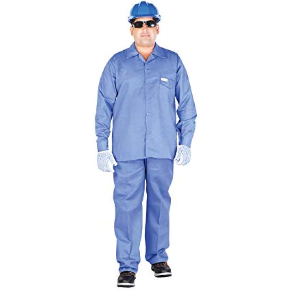 Workland Twill Pant And Shirt Set, WPV, 4XL, Petrol Blue Workwear
