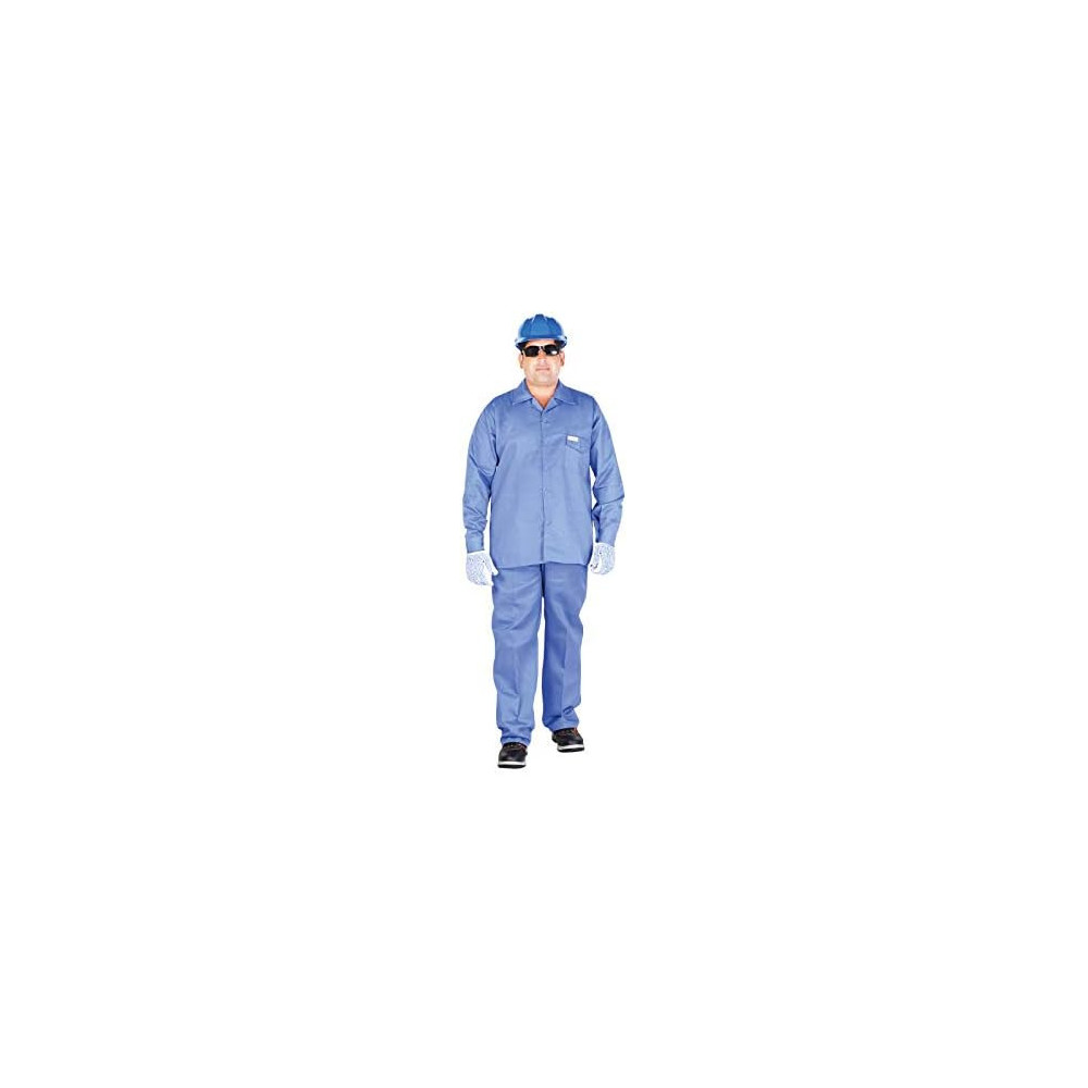 Workland Twill Pant And Shirt Set WPV-S81, Petrol Blue Workwear, Size S