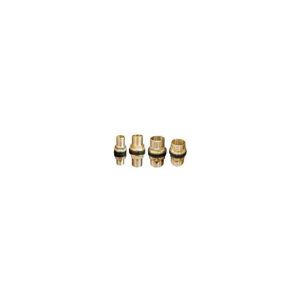 Abbasali Solid Brass Bulkhead Tank Fitting BRF68-75A, 1/2 Inch Durable and Reliable Water Connection