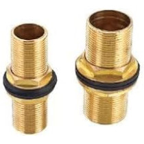 Abbasali Solid Brass Bulkhead Tank Fitting BRF68-75A, 1/2 Inch Durable and Reliable Water Connection