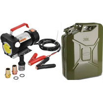 Abbasali On And Off Road Kit for SUV, Car, Truck And Other Vehicles, Includes 20L Metal Jerry Can And Electric Fuel Pump 24V for Diesel, Bio Kerosene, and Oil Transfer