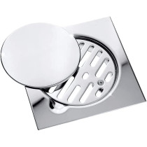 Generic Stainless Steel 15 x 15 Bathroom Shower Floor Drain, High Quality, Corrosion Resistant Drain for Modern Bathrooms