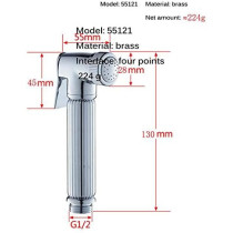 Bidets, Toilet Washer Mixer Shower Bidet Spray Faucets, Brass, Silver, Modern Bathroom Hygiene Solution