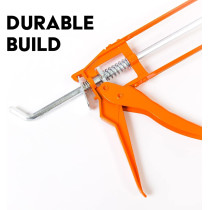 Abbasali Silicon Gun with Silicon, Clear, High Quality Clear Sealant for a Variety of Uses