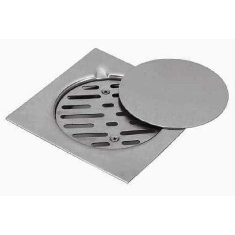 Aquaplast Bathroom Shower Floor Drain Trap Stainless Steel Grade 316, 150x150mm, Durable and Corrosion-Resistant Drain