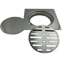 Aquaplast Bathroom Shower Floor Drain Trap Stainless Steel Grade 316, 150x150mm, Durable and Corrosion-Resistant Drain