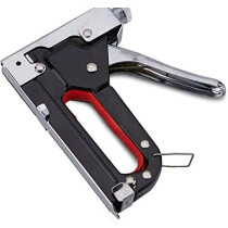Abbasali 3 in 1 Staple Gun Upholstery Stapler, Heavy Duty Power Crown Shooter Tacker Hand Operated Stainless Steel Nail Gun Tool for Carpentry, Furniture, Doors And Windows