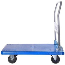 Generic 150kg Plastic Platform Hand Trolley, Durable and Reliable for Heavy Duty Transporting