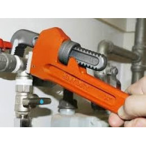 Abbasali Plumber Tool Kit, Includes Pipe Wrench 300mm, Ball Pein Hammer with Handle, Water Pump Plier Box Joint, and Double-Head Tap Faucet Screw Extractor