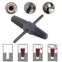 Abbasali Plumber Tool Kit, Includes Pipe Wrench 300mm, Ball Pein Hammer with Handle, Water Pump Plier Box Joint, and Double-Head Tap Faucet Screw Extractor