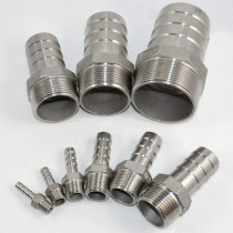 Abbasali Male Thread Hose Pipe Fitting SS Kim Nipple 3/8 Inch, Durable and Reliable for Plumbing Connections