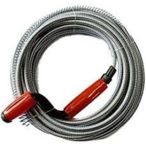 Abbasali Drainage Cleaning Kit, 5 Meter Spring and Rubber Gloves for Unclogging Pipes in Homes and Offices