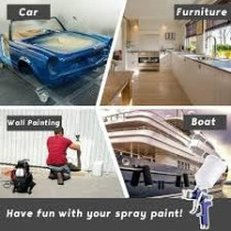 Abbasali Airbrush Kit HVLP Air Spray Gun 1000ml Gravity Paint Sprayer for Car, Furniture, and High Precision Auto Repairs