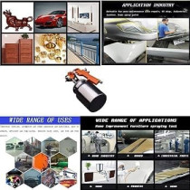 Abbasali Airbrush Kit HVLP Air Spray Gun 1000ml Gravity Paint Sprayer for Car, Furniture, and High Precision Auto Repairs