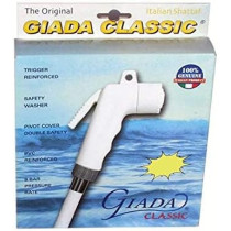 Giada Muslim Toilet Shower Spray Kit, Flexible Hose with Wall Bracket for Bathroom Convenience, White