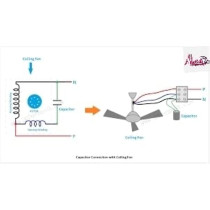 Abbasali Ceiling Fan Capacitor 2.5 UF (Round Model), High Quality, Made in India