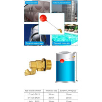 Abbasali Brass Float Valve for Water Tank (1/2 inch), Ideal for Toilets, Ponds and Aquariums