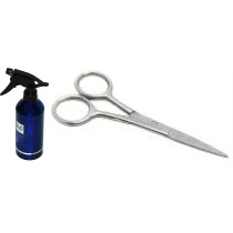 Abbasali 500ml Hair Sprayer and Scissor Set for Haircut Mustache Beard and Eyebrow Grooming