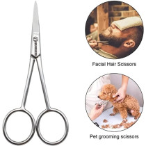 Abbasali 500ml Hair Sprayer and Scissor Set for Haircut Mustache Beard and Eyebrow Grooming