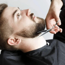 Abbasali 500ml Hair Sprayer and Scissor Set for Haircut Mustache Beard and Eyebrow Grooming