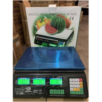 ZCY Electronic Scale ES1017 Stainless Steel Cooking Scale with Backlight 40kg 5g Black