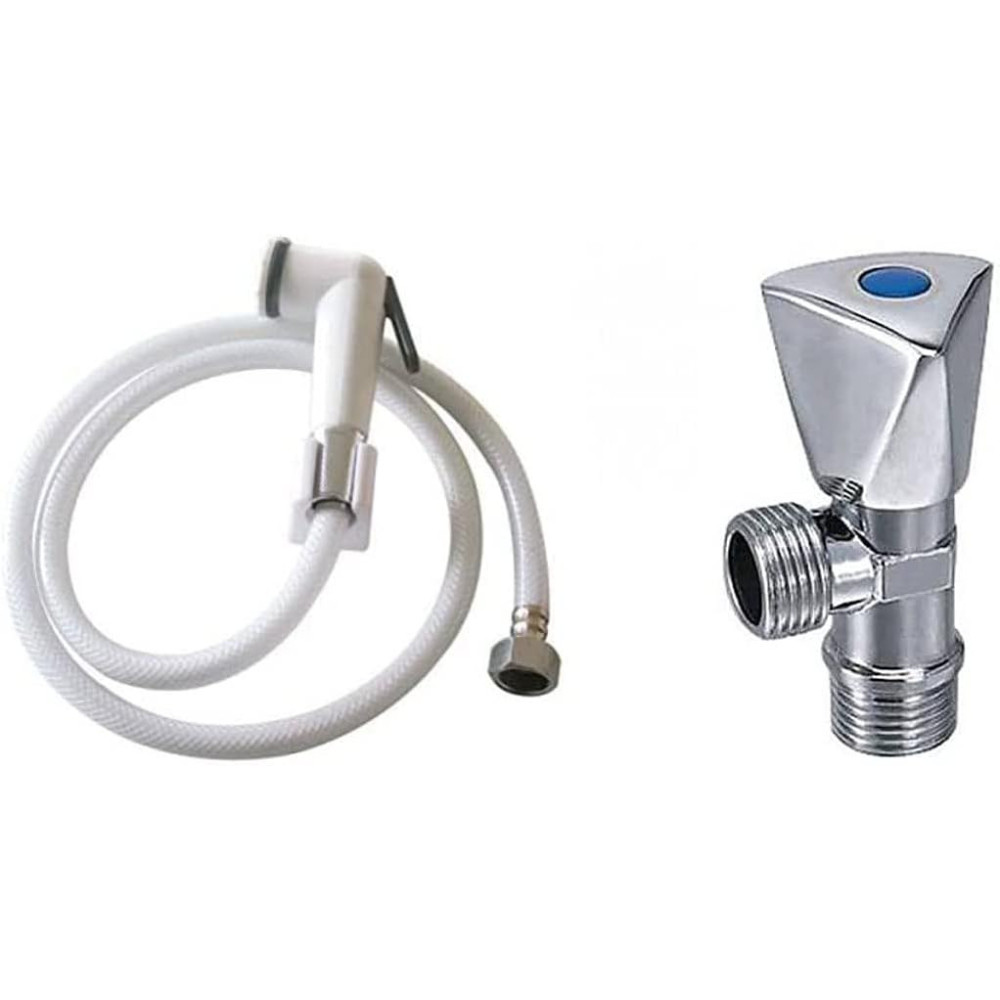 Abbasali Shattaf Set with Angle Valve High-Quality Bathroom Accessory
