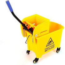 Abbasali 20L Mop Wringer Trolley, Commercial Cleaning Cart with Durable Construction