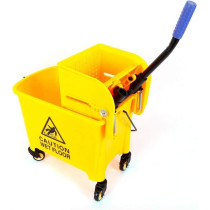 Abbasali 20L Mop Wringer Trolley, Commercial Cleaning Cart with Durable Construction