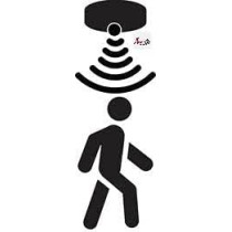 Abbasali Milano Ceiling PIR Motion Sensor Switch with Light Sensor, 360 Degree Coverage, Slim Design, Energy Efficient