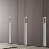 Abbasali Zinc Handle for Kitchen And Office Furniture, 96mm Drawer/Cabinet/Door Handles, Silver, 2 Pack