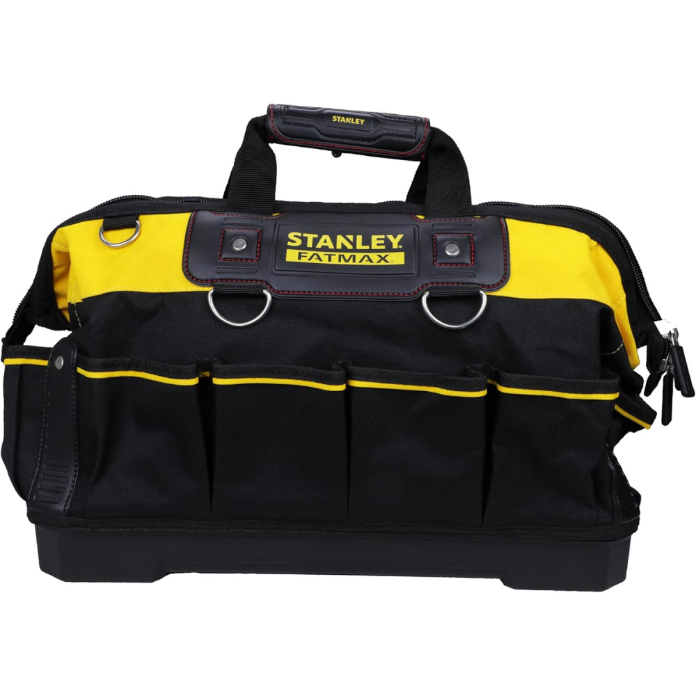 Stanley Fat Max 18 Inch Tool Bag with Stanley T-shirt and Cap Bundle, 1-93-950