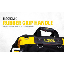 Stanley Fat Max 18 Inch Tool Bag with Stanley T-shirt and Cap Bundle, 1-93-950