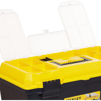 Stanley 22 Inch Plastic Tool Box for Durable Tool Storage, 1-71-951