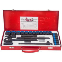 Abbasali 24 Piece Impact Socket Set, 1/2 Inch Master Drive CRV with Extension Bars And T-Bar