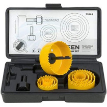 Tolsen 11Pcs Hole Saw Set for Precision Drilling