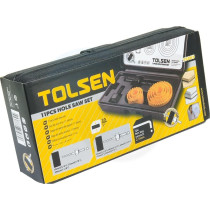 Tolsen 11Pcs Hole Saw Set for Precision Drilling