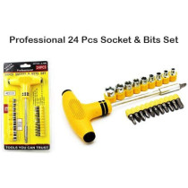 Star 24 Pcs Socket And Bits Set for Versatile Tool Needs
