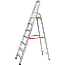 Generic Aluminum Steps Household Ladder, 7 STEPS for Safe Reach
