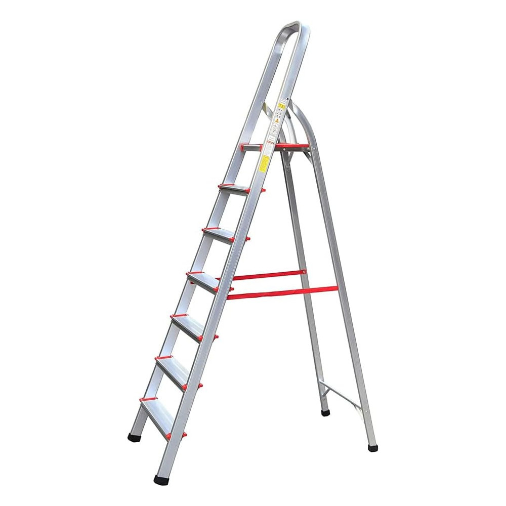 Generic Aluminum Steps Household Ladder, 7 STEPS for Safe Reach