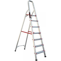 Generic Aluminum Steps Household Ladder, 7 STEPS for Safe Reach