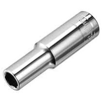 Abbasali Deep Chrome Socket 1/2 Inch 6PT, 15mm for Professional Use