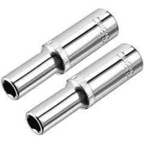 Abbasali Deep Chrome Socket 1/2 Inch 6PT, 15mm for Professional Use