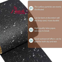Abbasali 10 Pcs Wet and Dry Sandpaper with 2 Sanding Blocks, 220 Grit for Wood, Metal And Automotive Polishing