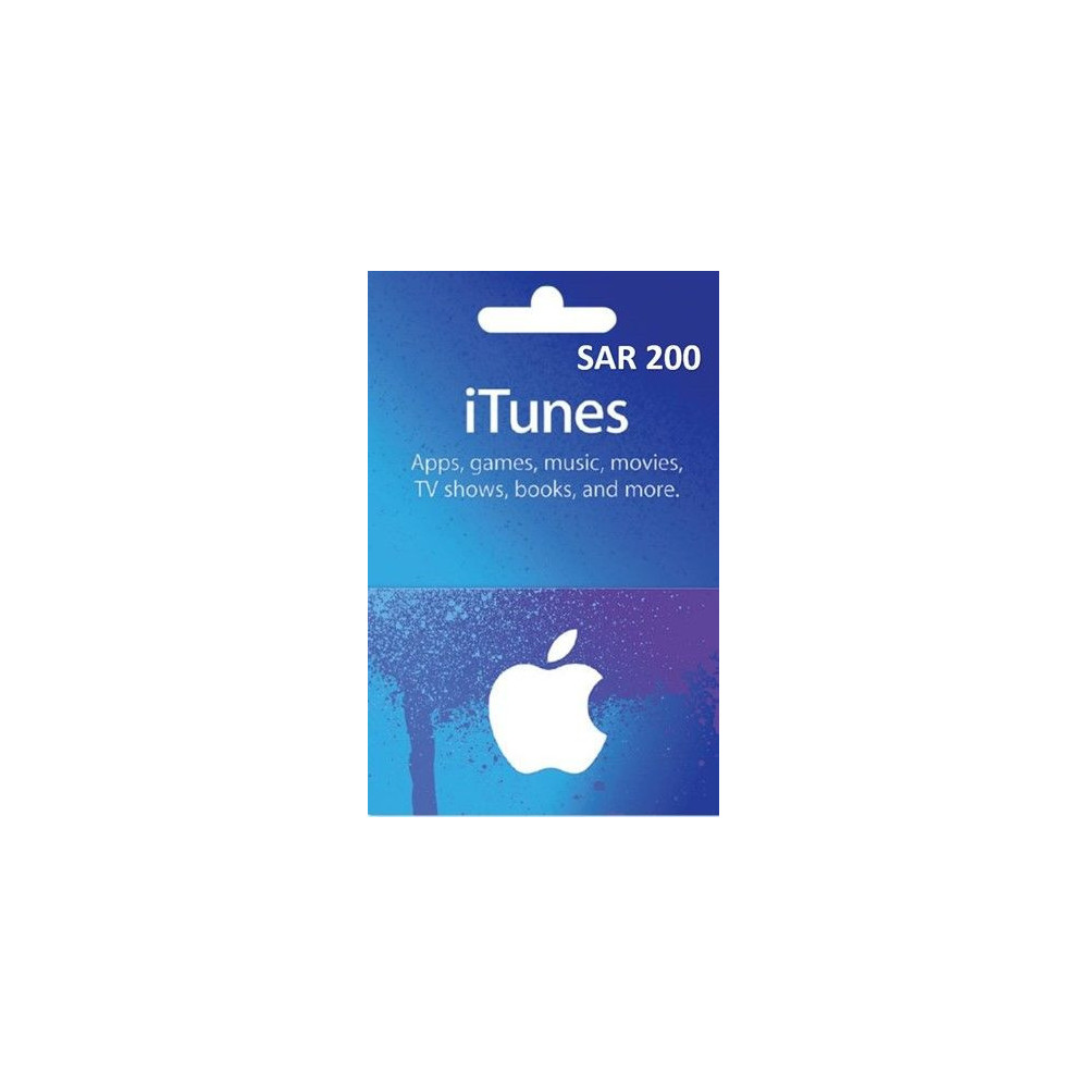 App Store & iTunes SAR2000 KSA Region Instant E-mail Delivery