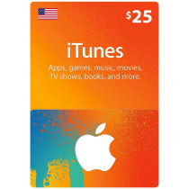 App Store & iTunes USD 25 USA Region Instant E-mail Delivery