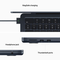 Apple MacBook Air 13.6 inch M2, 16GB, 256GB SSD, 8Core Chip, 8Core GPU, Midnight, MC7X4 English Keyboard 1 Year Warranty